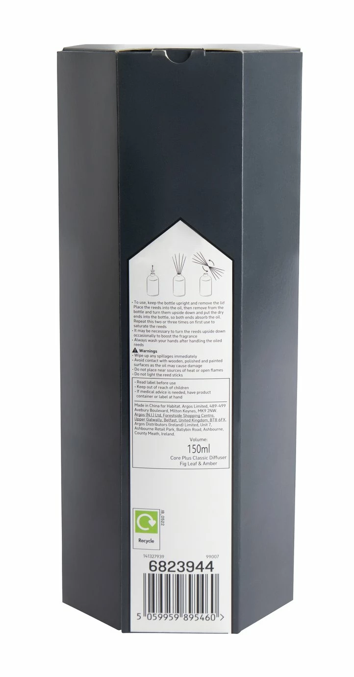 Habitat 150ml Scented Diffuser - Fig Leaf & Amber 4 Habitat 150ml Scented Diffuser - Fig Leaf & Amber - Image 4