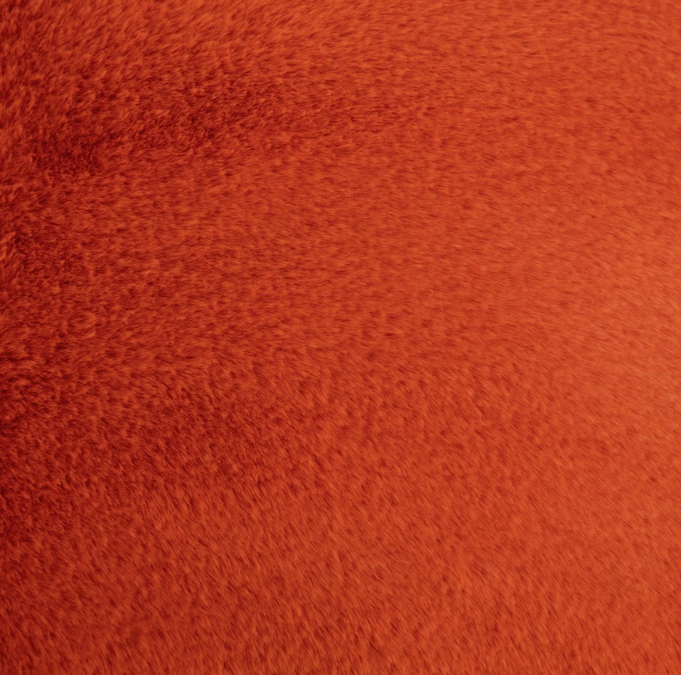 Habitat Plain Faux Fur Cushion - Burnt Orange - 43X43cm 3 Habitat Plain Faux Fur Cushion - Burnt Orange - 43X43cm - Image 3