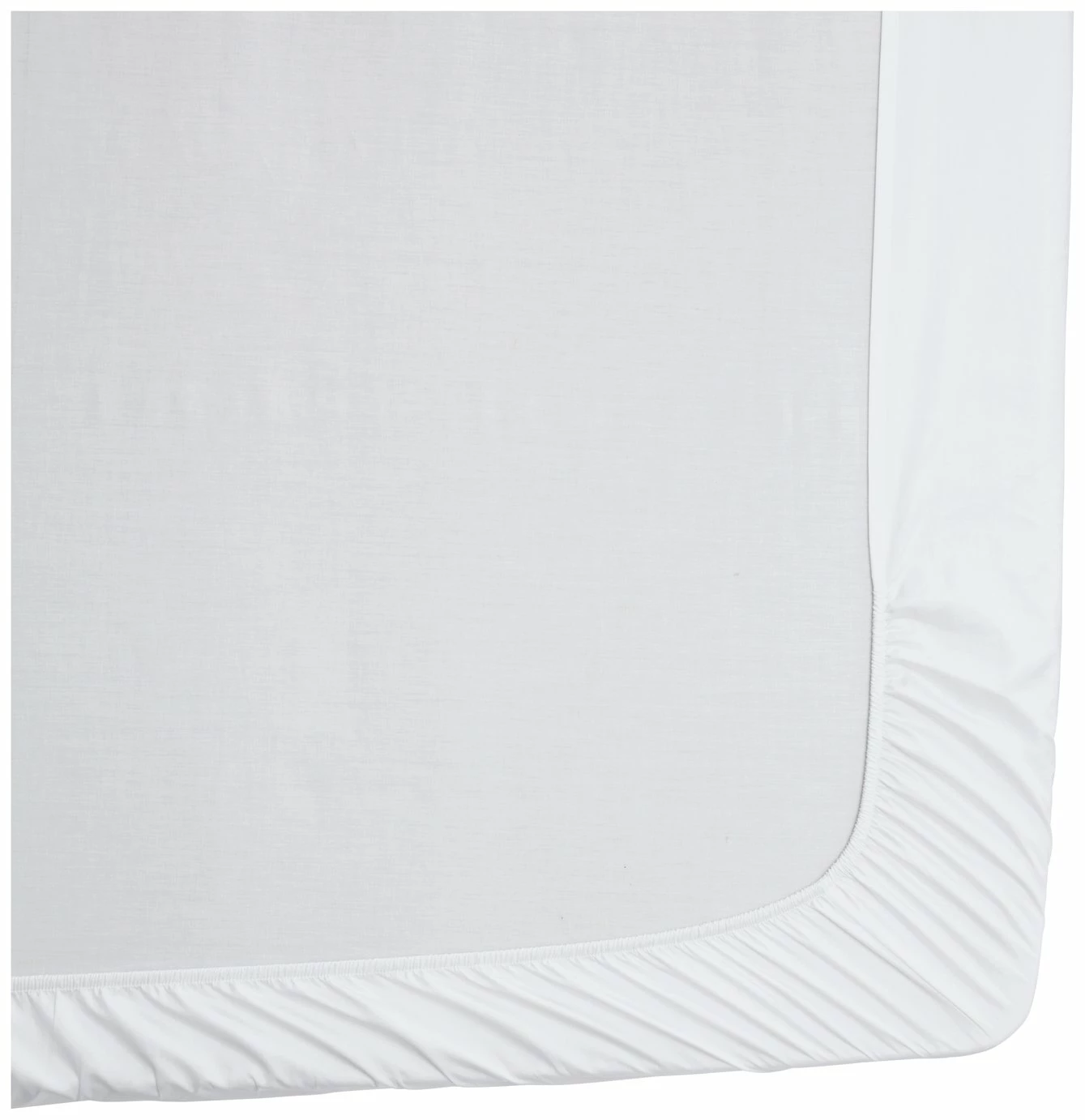 Habitat Egyptian Cotton 400TC White Fitted Sheet - Single 3 Habitat Egyptian Cotton 400TC White Fitted Sheet - Single - Image 3