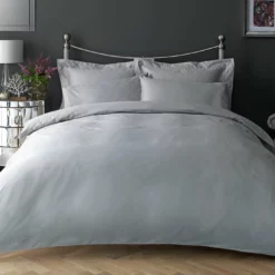 Habitat Egyptian Cotton 400TC Grey Bedding Set - Single