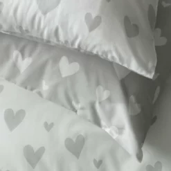 Habitat Hearts Grey & White Bedding Set - Single 11 Habitat Hearts Grey & White Bedding Set - Single -Habitat Sales Store 8291251 R Z003A