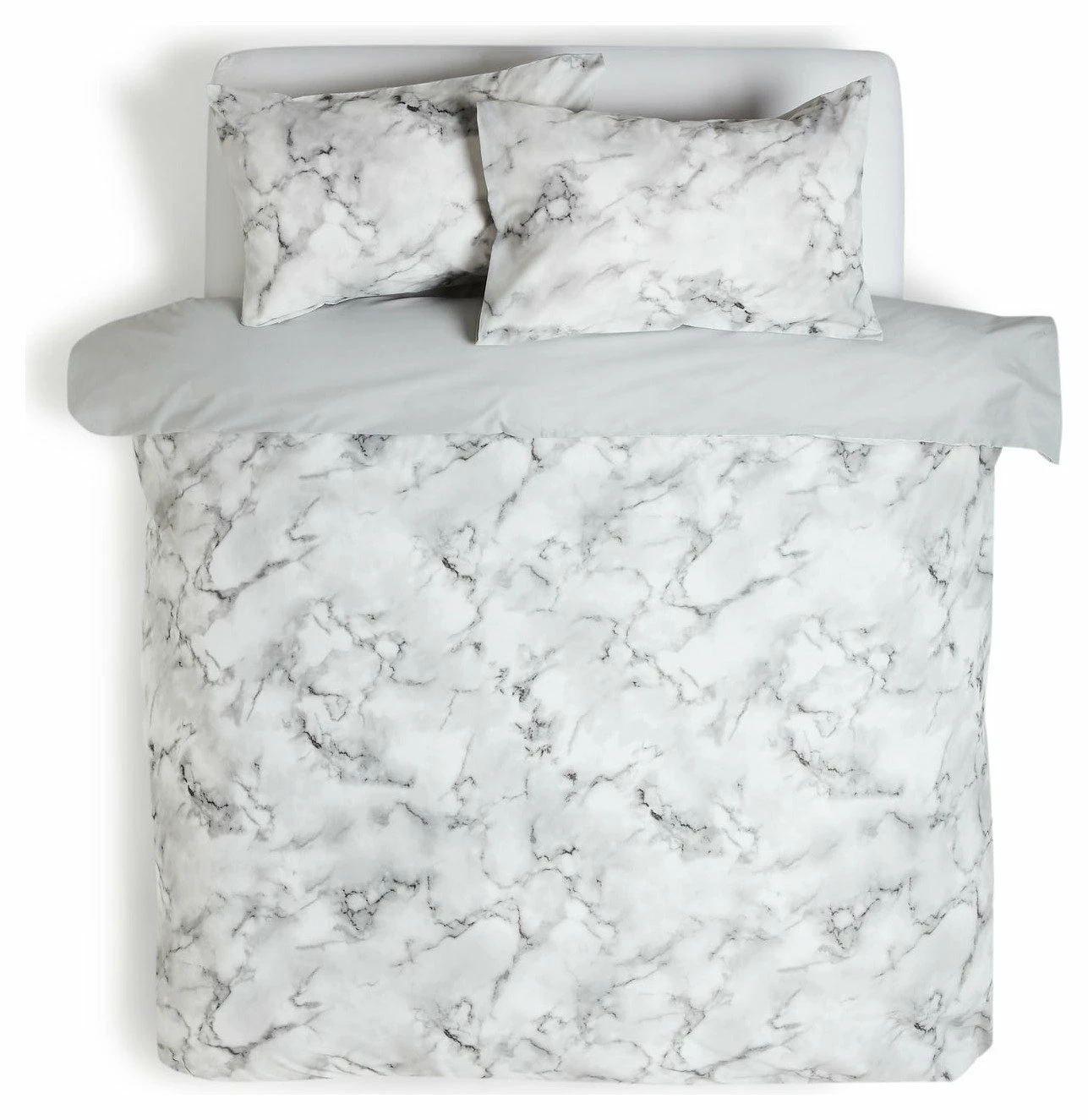 Habitat Marble White & Black Bedding Set - Single 3 Habitat Marble White & Black Bedding Set - Single - Image 3