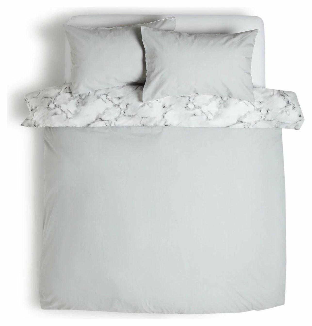 Habitat Marble White & Black Bedding Set - Single 5 Habitat Marble White & Black Bedding Set - Single - Image 5