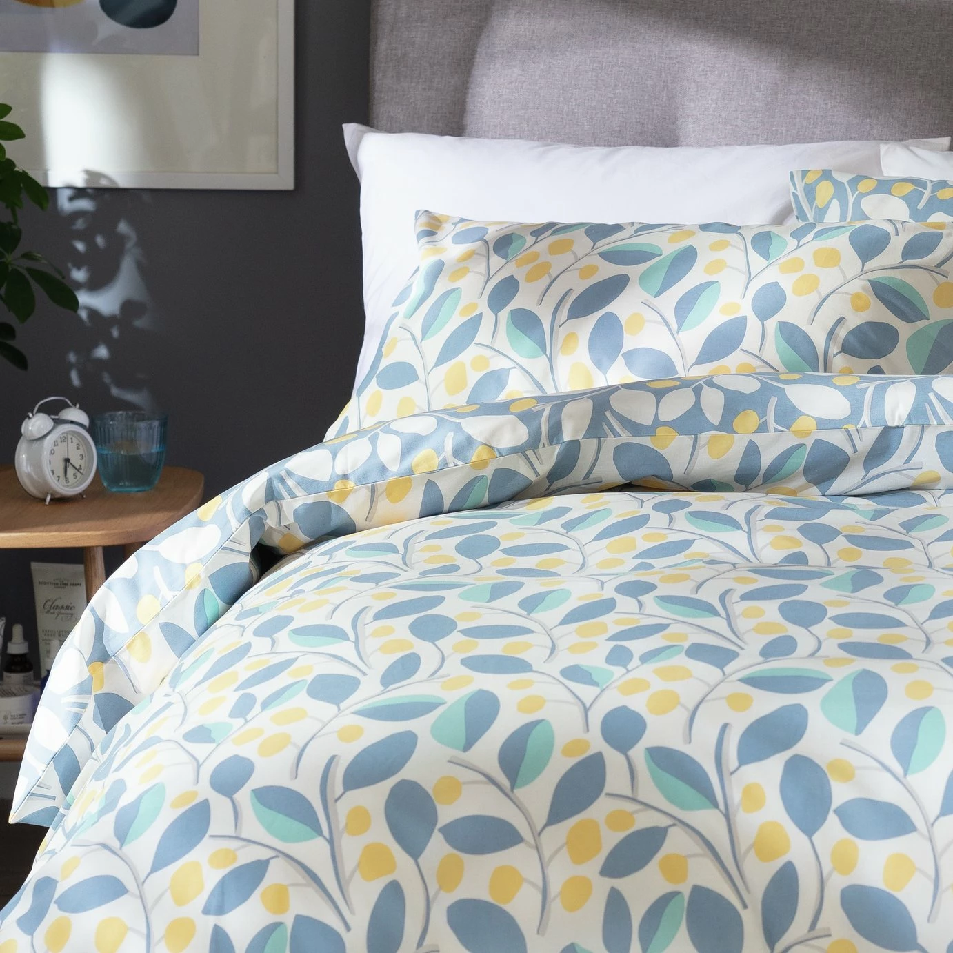 Habitat Scandi Floral Sky Blue & Yellow Bedding Set - Single 1 Habitat Scandi Floral Sky Blue & Yellow Bedding Set - Single