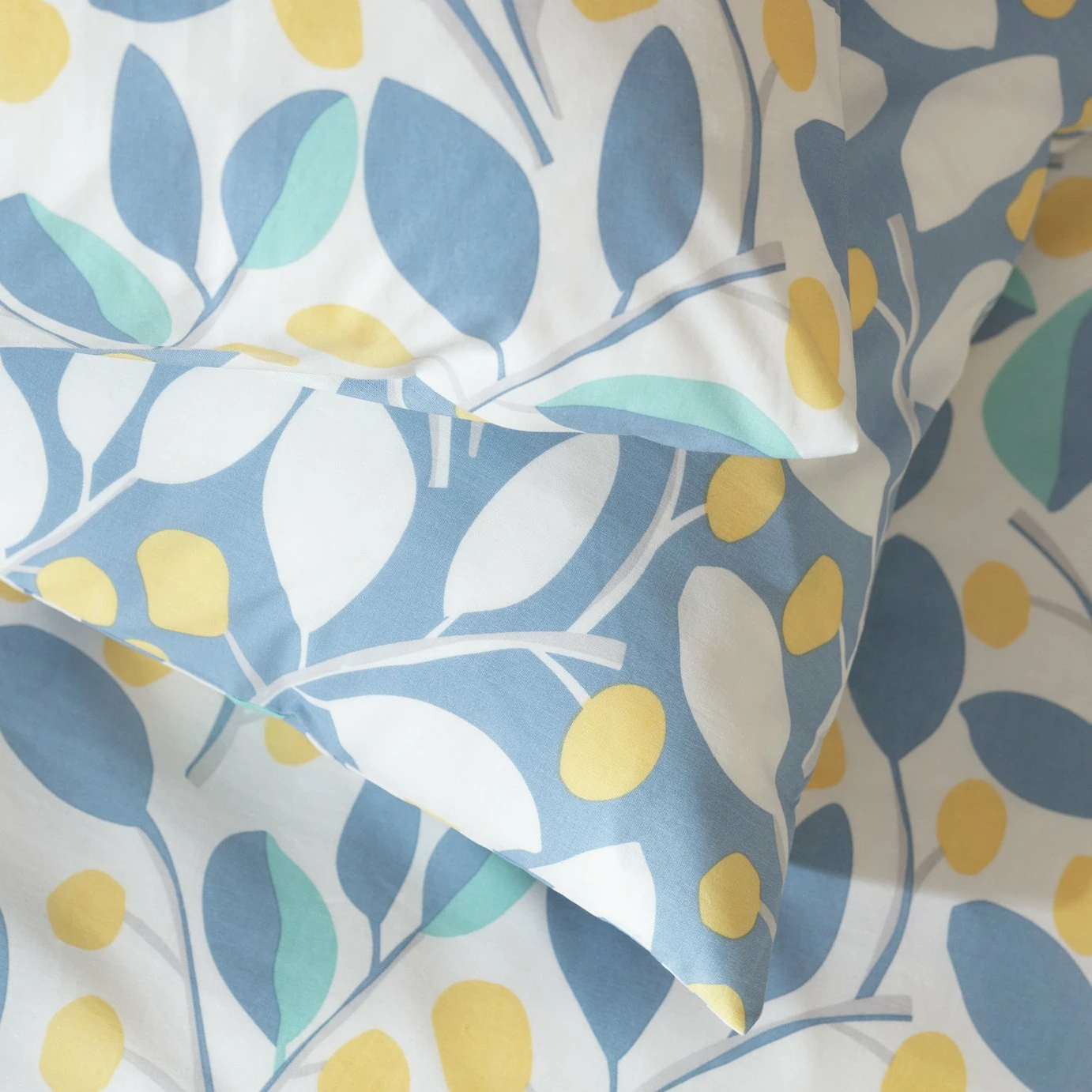 Habitat Scandi Floral Sky Blue & Yellow Bedding Set - Single 4 Habitat Scandi Floral Sky Blue & Yellow Bedding Set - Single - Image 4
