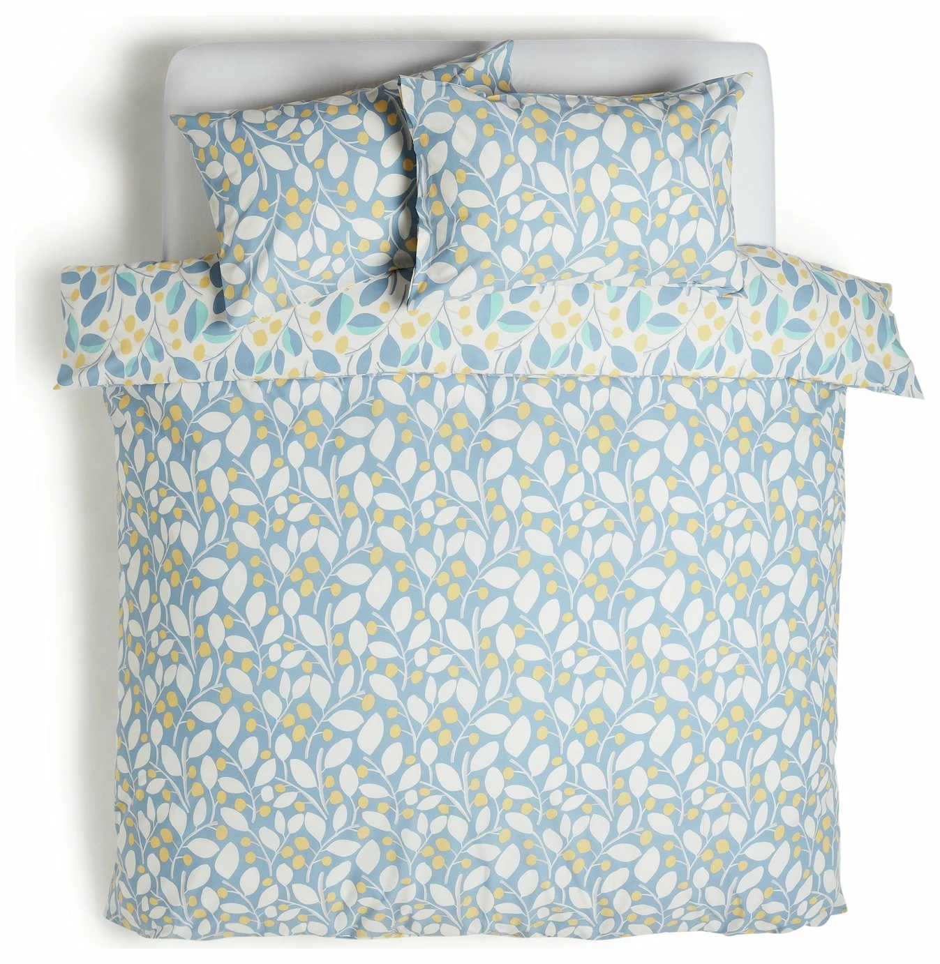 Habitat Scandi Floral Sky Blue & Yellow Bedding Set - Single 5 Habitat Scandi Floral Sky Blue & Yellow Bedding Set - Single - Image 5