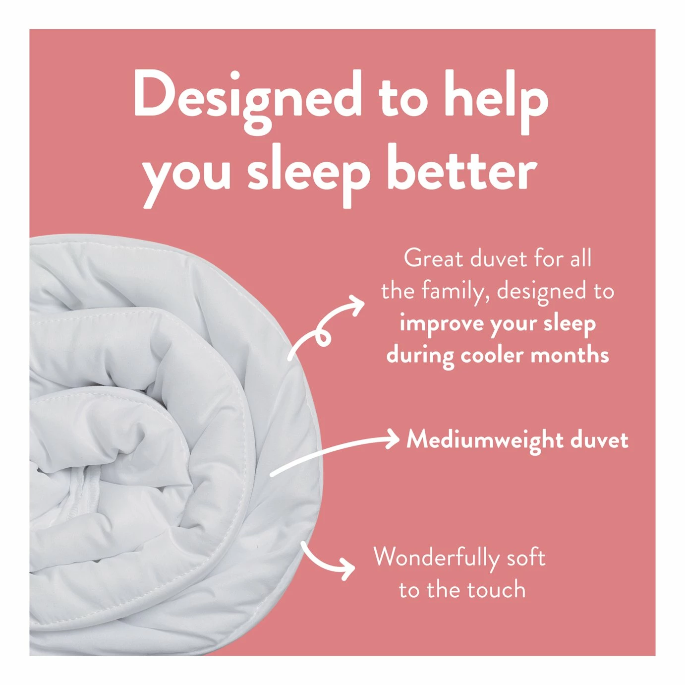 Slumberdown Winter Warm 13.5 Tog Duvet - Single 3 Slumberdown Winter Warm 13.5 Tog Duvet - Single - Image 3