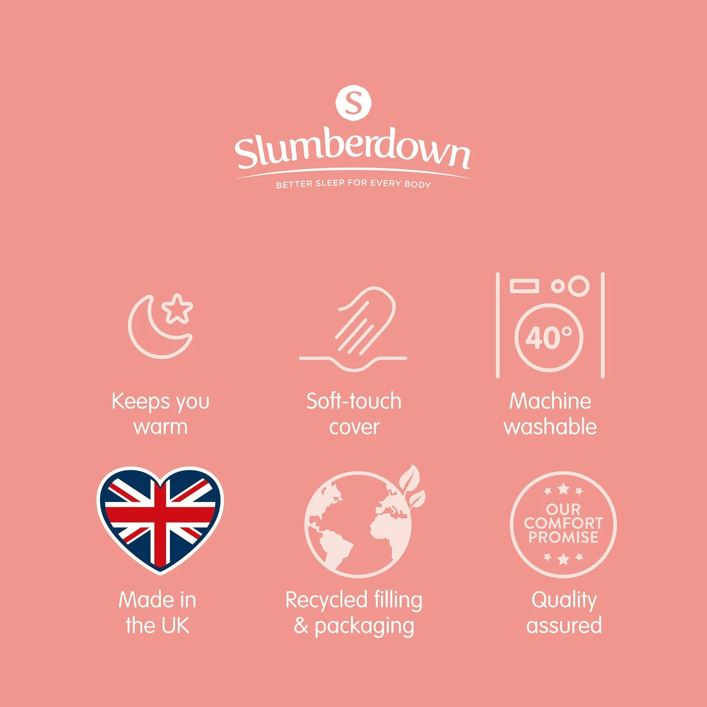 Slumberdown Winter Warm 13.5 Tog Duvet - Single 10 Slumberdown Winter Warm 13.5 Tog Duvet - Single - Image 10
