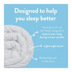 Slumberdown Summer Cool 4.5 Tog Duvet - Single -Habitat Sales Store 8356756 R Z003A