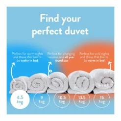 Slumberdown Summer Cool 4.5 Tog Duvet - Single -Habitat Sales Store 8356756 R Z005A