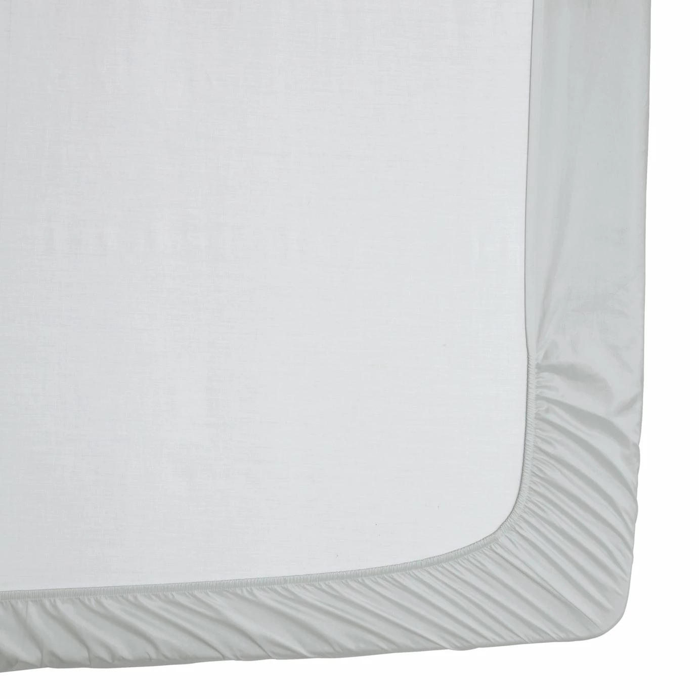 Habitat Egyptian Cotton 400TC Plain Grey Fitted Sheet-Single 3 Habitat Egyptian Cotton 400TC Plain Grey Fitted Sheet-Single - Image 3