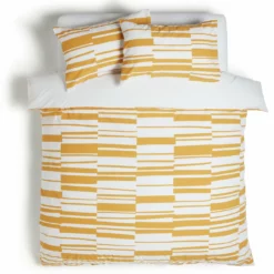 Habitat Stripe Mustard & White Bedding Set - Single 8 Habitat Stripe Mustard & White Bedding Set - Single -Habitat Sales Store 8442323 R Z002A