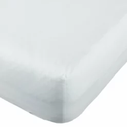 Habitat Pure Cotton 200TC White Deep Fitted Sheet - Single