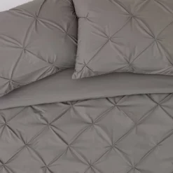 Habitat Hadley Pintuck Grey Bedding Set - Double 9 Habitat Hadley Pintuck Grey Bedding Set - Double -Habitat Sales Store 8477611 R Z004A