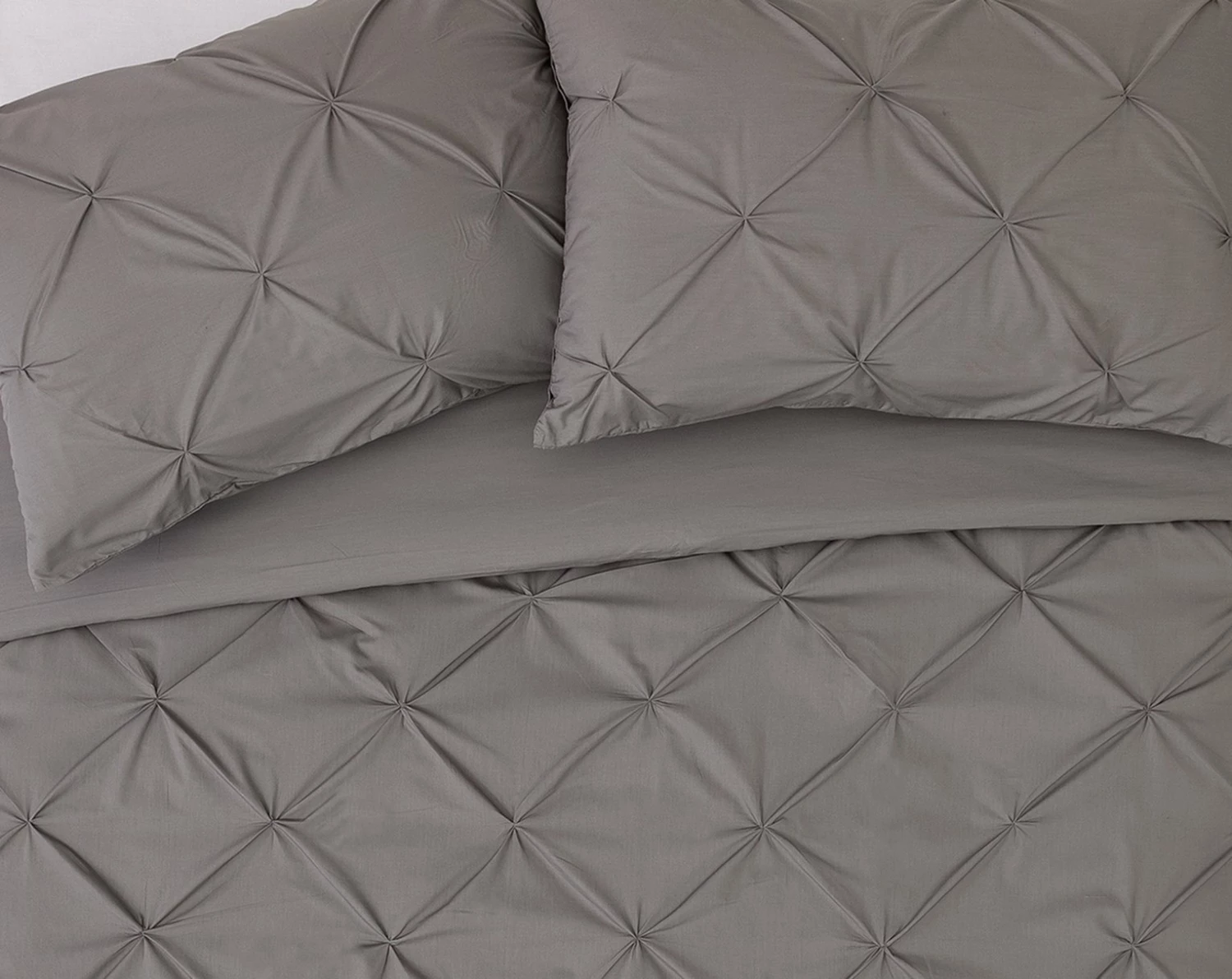 Habitat Hadley Pintuck Grey Bedding Set - Double 5 Habitat Hadley Pintuck Grey Bedding Set - Double - Image 5