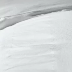 Habitat Cotton 300TC Waffle Striped White Bedding Set-Double -Habitat Sales Store 8612483 R Z005A