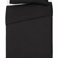 Habitat Cotton Rich Plain Black Bedding Set - Single