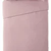 Habitat Cotton Rich Plain Blush Pink Bedding Set - Single