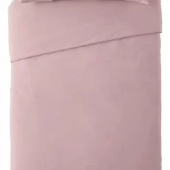 Habitat Cotton Rich Plain Blush Pink Bedding Set - Single
