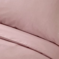 Habitat Cotton Rich Plain Blush Pink Bedding Set - Single 6 Habitat Cotton Rich Plain Blush Pink Bedding Set - Single -Habitat Sales Store 8672784 R Z003A