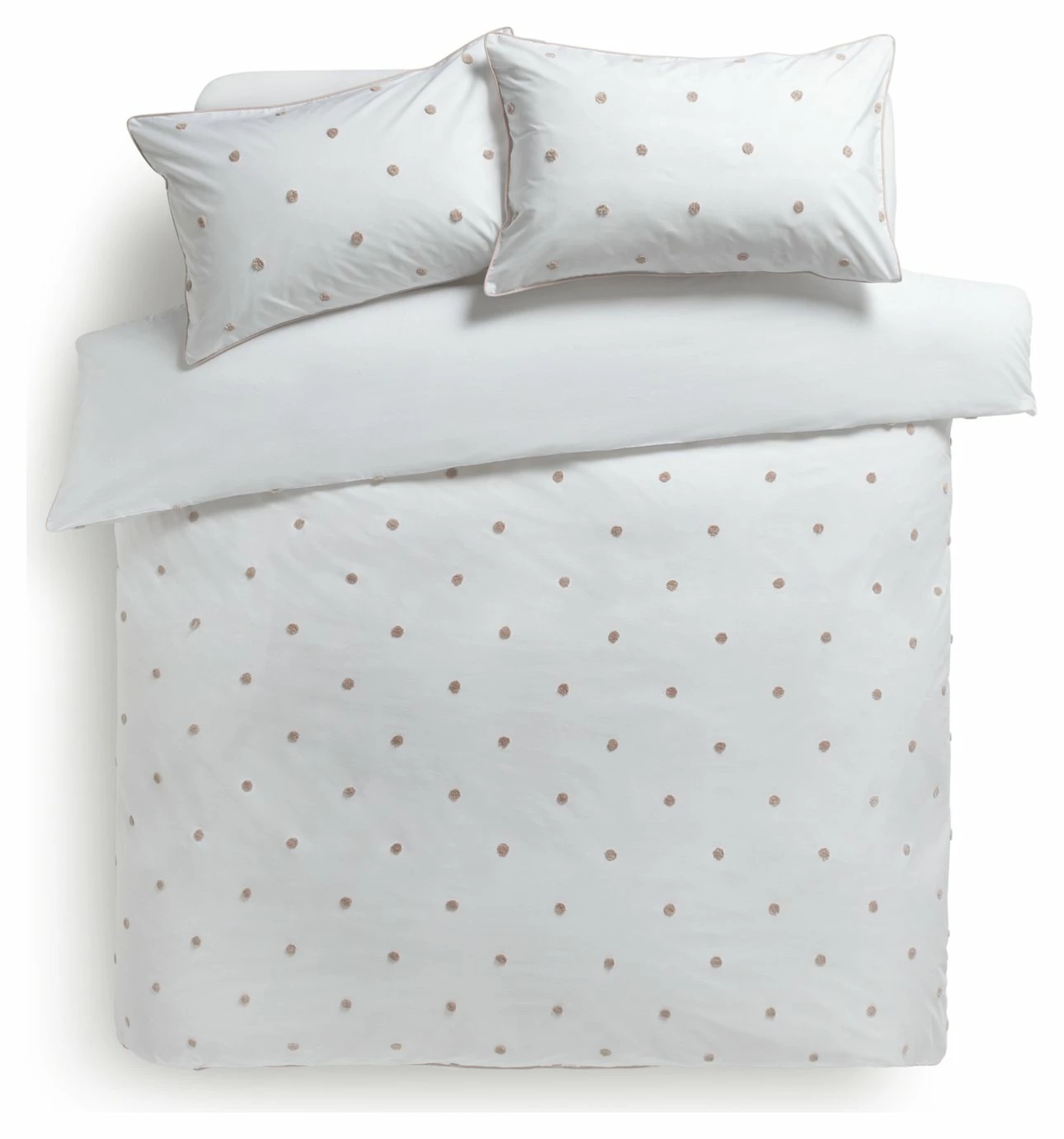 Habitat Tufted Spot Blush Pink Bedding Set - Single 3 Habitat Tufted Spot Blush Pink Bedding Set - Single - Image 3