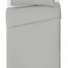 Habitat Cotton Rich Plain Grey Bedding Set - Single