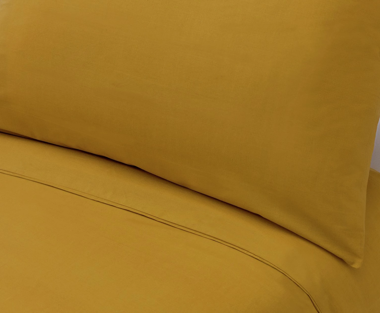 Habitat Cotton Rich Plain Yellow Bedding Set - Single 2 Habitat Cotton Rich Plain Yellow Bedding Set - Single - Image 2