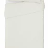 Habitat Cotton Rich Plain Cream Bedding Set - Single