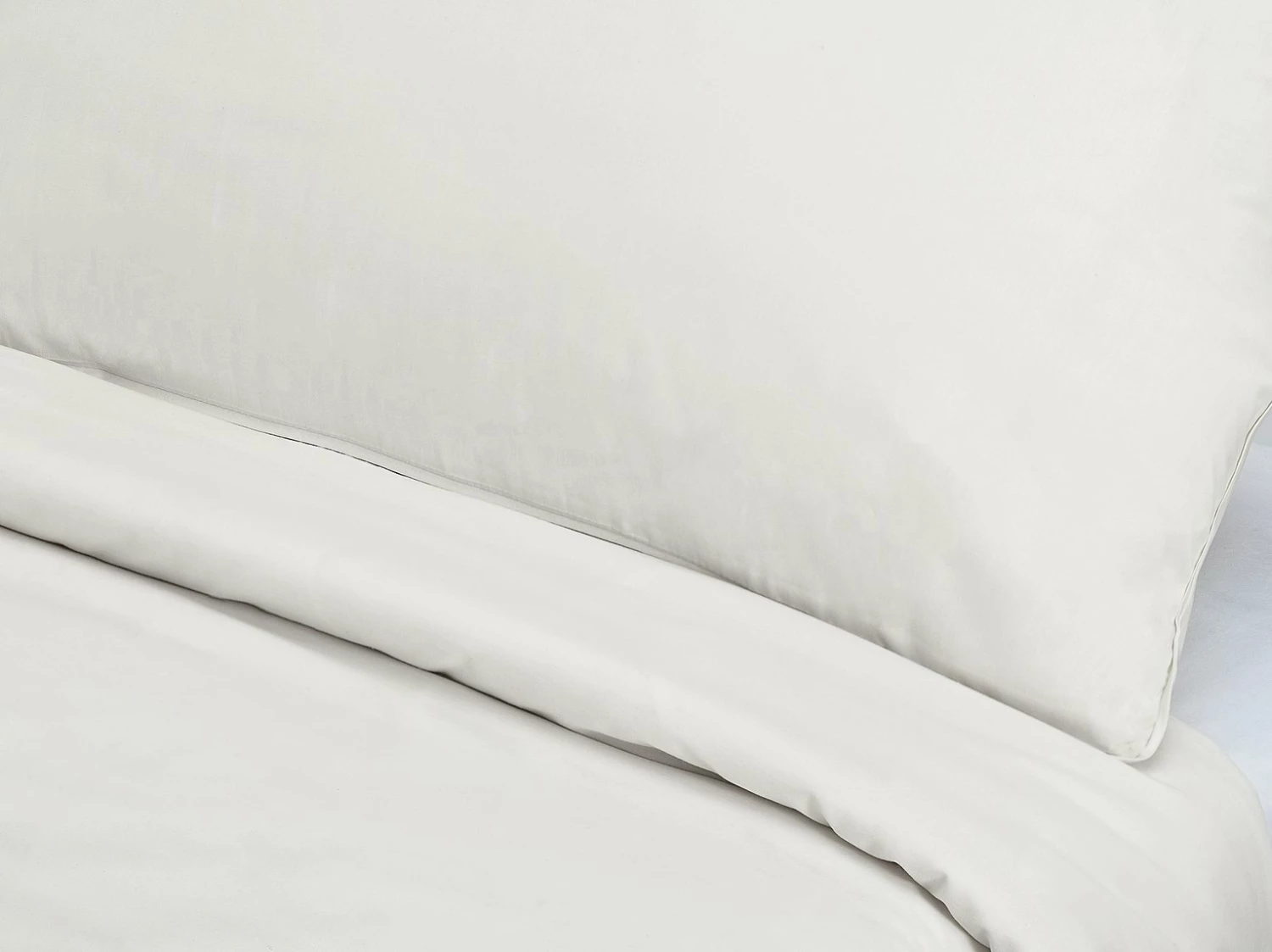 Habitat Cotton Rich Plain Cream Bedding Set - Single 2 Habitat Cotton Rich Plain Cream Bedding Set - Single - Image 2