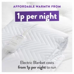Slumberdown Warm And Cosy Electric Underblanket - Single 16 Slumberdown Warm And Cosy Electric Underblanket - Single -Habitat Sales Store 8888602 R Z005A