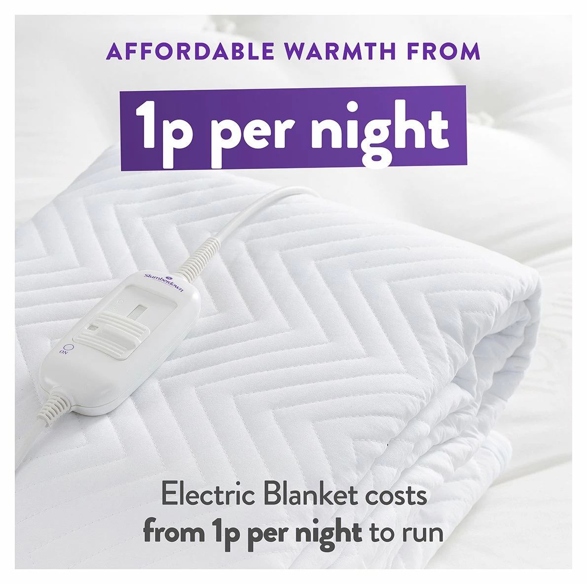 Slumberdown Warm And Cosy Electric Underblanket - Single 5 Slumberdown Warm And Cosy Electric Underblanket - Single - Image 5