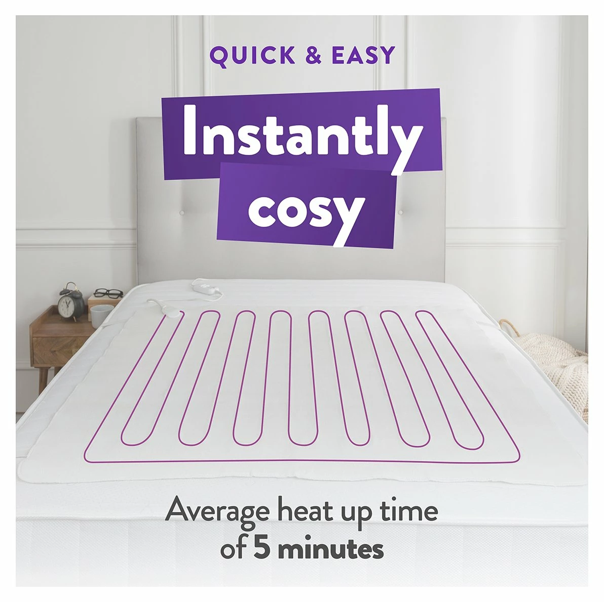 Slumberdown Warm And Cosy Electric Underblanket - Single 6 Slumberdown Warm And Cosy Electric Underblanket - Single - Image 6