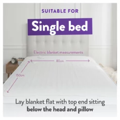 Slumberdown Warm And Cosy Electric Underblanket - Single 20 Slumberdown Warm And Cosy Electric Underblanket - Single -Habitat Sales Store 8888602 R Z009A