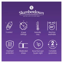 Slumberdown Warm And Cosy Electric Underblanket - Single 22 Slumberdown Warm And Cosy Electric Underblanket - Single -Habitat Sales Store 8888602 R Z011A