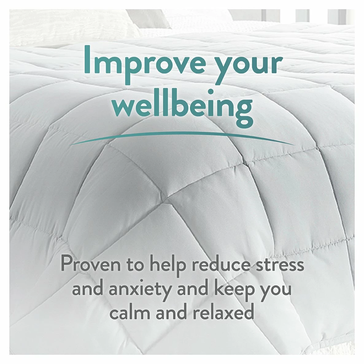 Slumberdown Wellbeing Weighted Adults Blanket - 7kg 4 Slumberdown Wellbeing Weighted Adults Blanket - 7kg - Image 4