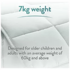 Slumberdown Wellbeing Weighted Adults Blanket - 7kg 16 Slumberdown Wellbeing Weighted Adults Blanket - 7kg -Habitat Sales Store 8942919 R Z007A