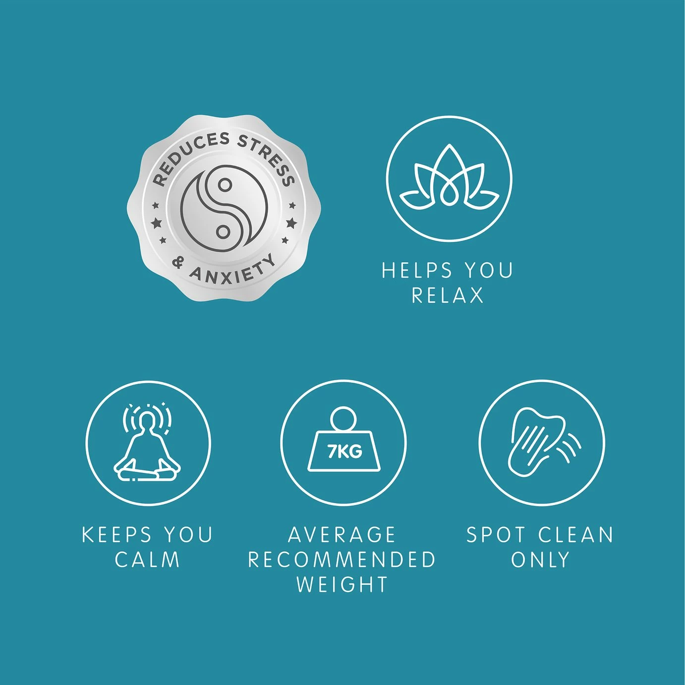 Slumberdown Wellbeing Weighted Adults Blanket - 7kg 10 Slumberdown Wellbeing Weighted Adults Blanket - 7kg - Image 10