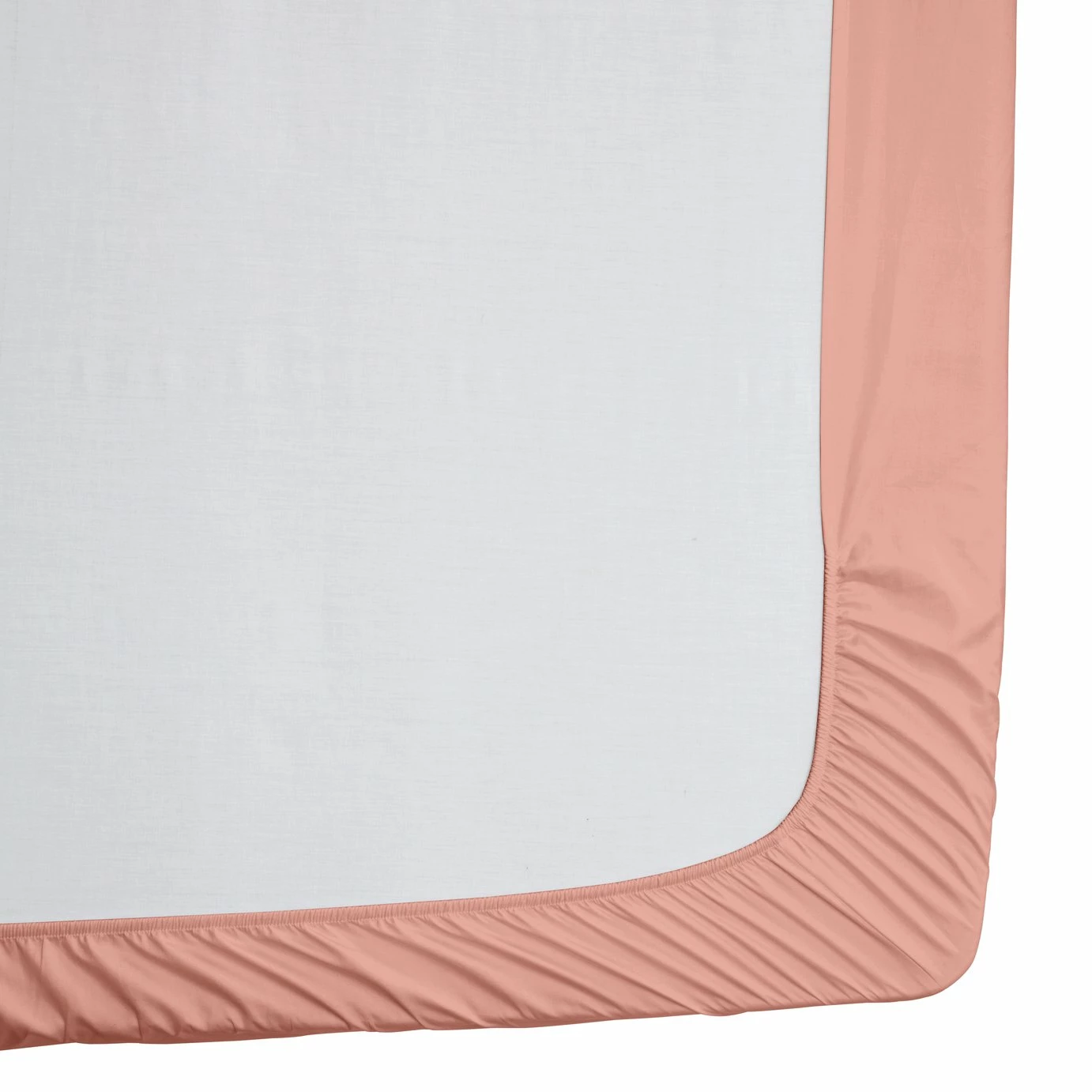 Habitat Egyptian Cotton 400TC Blush Fitted Sheet - Kingsize 2 Habitat Egyptian Cotton 400TC Blush Fitted Sheet - Kingsize - Image 2