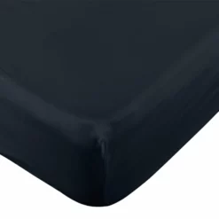 Habitat Pure Cotton 200TC Navy Fitted Sheet - Double