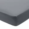 Habitat Egyptian Cotton 400TC Slate Grey Fitted Sheet-Double