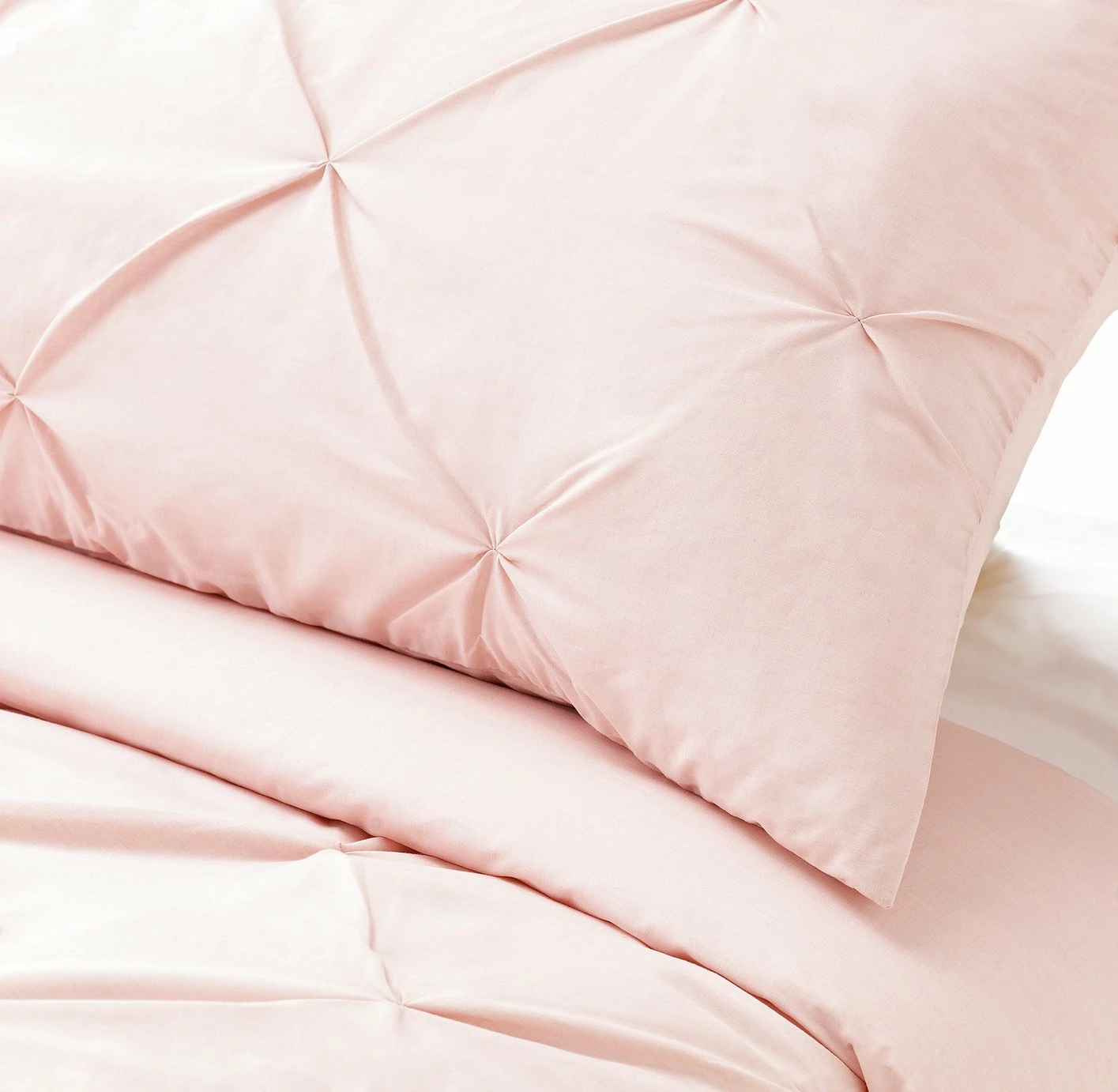 Habitat Hadley Pintuck Blush Pink Bedding Set - Double 4 Habitat Hadley Pintuck Blush Pink Bedding Set - Double - Image 4