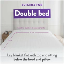 Slumberdown Essentials Electric Underblanket - Small Double -Habitat Sales Store 9169131 R Z008A