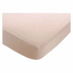 Habitat Sales Store 34 Habitat Washed Plain Pink Fitted Sheet - Double