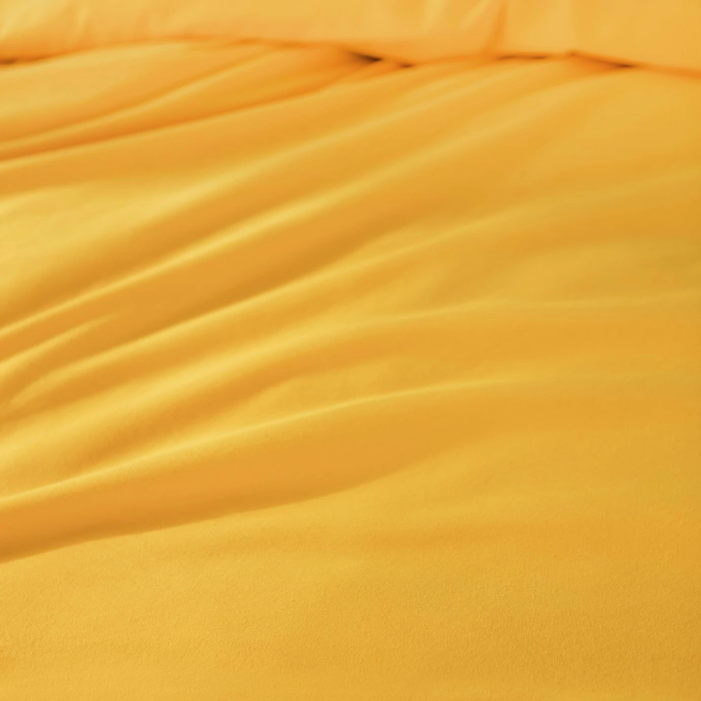 Habitat Stonewashed Cotton Plain Mustard Bedding Set -Double 6 Habitat Stonewashed Cotton Plain Mustard Bedding Set -Double - Image 6