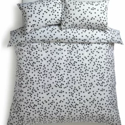 Habitat Cotton Dot Penny White & Black Bedding Set - Single -Habitat Sales Store 9199747 R Z002A