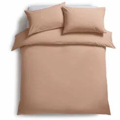 Habitat Stonewashed Cotton Plain Blush Bedding Set - Double