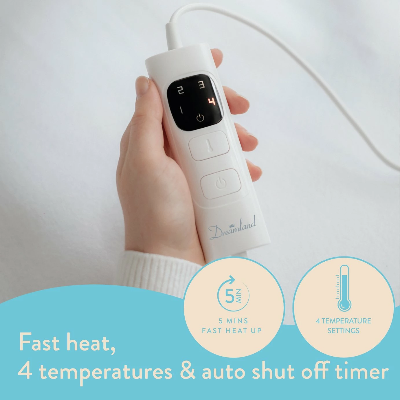 Dreamland Antibacterial Heated Underblanket - Single 4 Dreamland Antibacterial Heated Underblanket - Single - Image 4