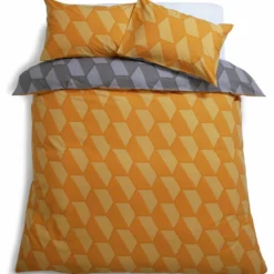 Habitat Industrial Geo Grey Reversible Bedding Set - Single -Habitat Sales Store 9281318 R Z004A