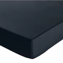 Habitat Pure Cotton 200TC Navy Deep Fitted Sheet - Single
