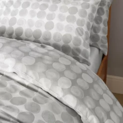 Habitat Spot Print Grey Bedding Set - Single -Habitat Sales Store 9311350 R Z005A